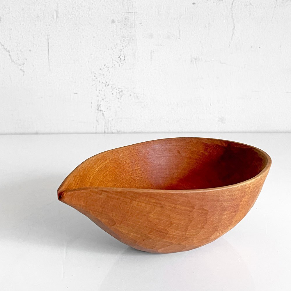 □ 三谷龍二 Ryuji Mitani 山桜 片口 14.5×10.5cm 木の器 木工 現代