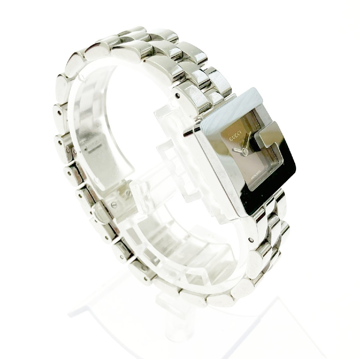 438GUCCI 時計 3600L スクエア 箱付き レディース Gロゴ