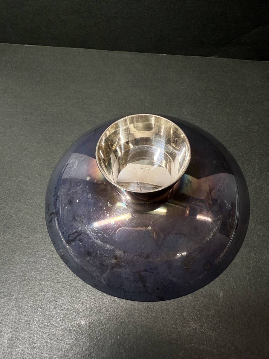 純銀 銀杯 ☆コレクター必見 蔵出し 純銀 銀盃 純銀刻印 御盃 銀杯 銀盃 約