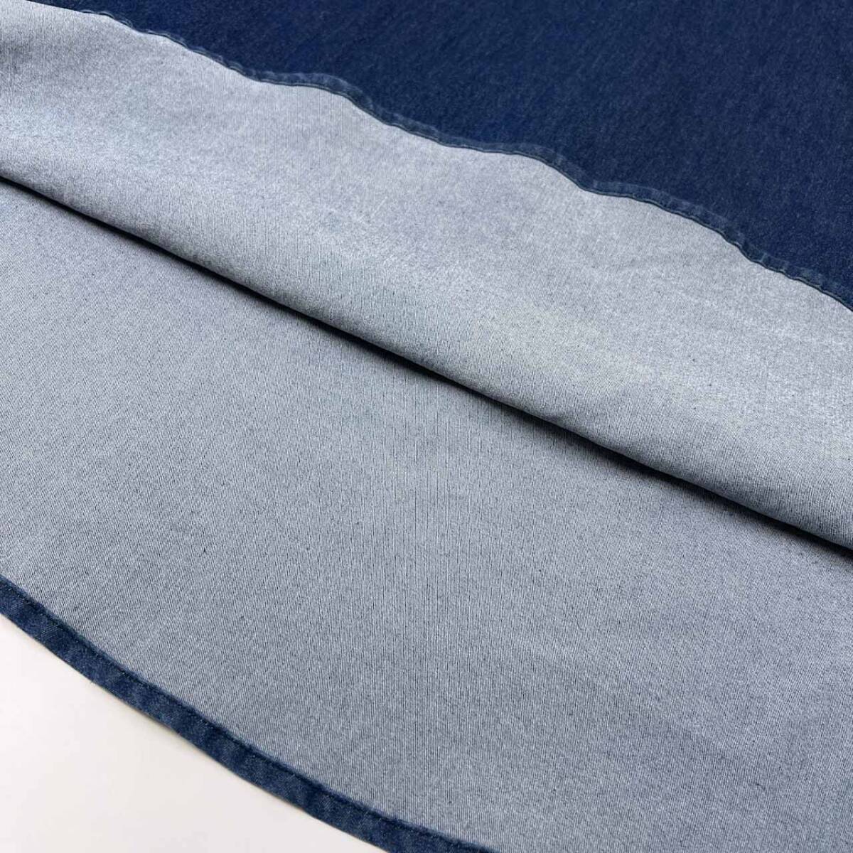 イタリア製 ANNA BASSANI アンナ バッサーニ デニム ロング フレア スカート サイズ44 /インディゴ/ベレッツァ_画像2