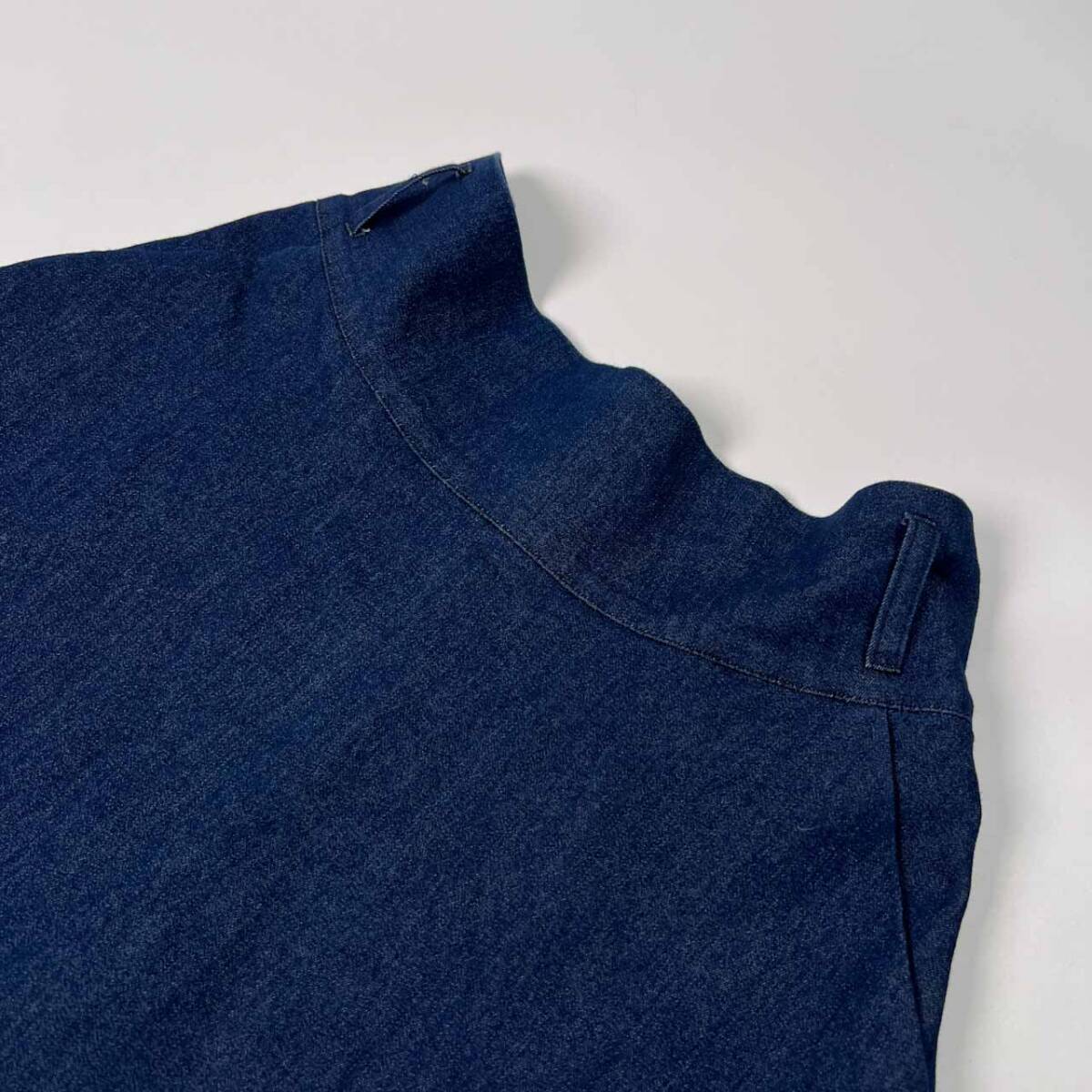 イタリア製 ANNA BASSANI アンナ バッサーニ デニム ロング フレア スカート サイズ44 /インディゴ/ベレッツァ_画像3