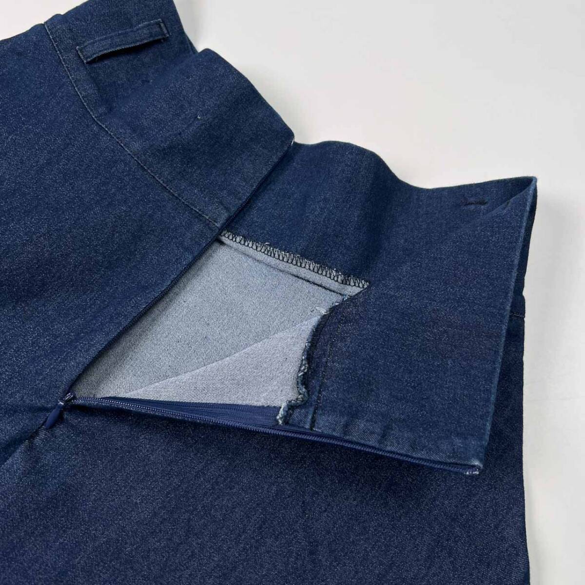 イタリア製 ANNA BASSANI アンナ バッサーニ デニム ロング フレア スカート サイズ44 /インディゴ/ベレッツァ_画像5