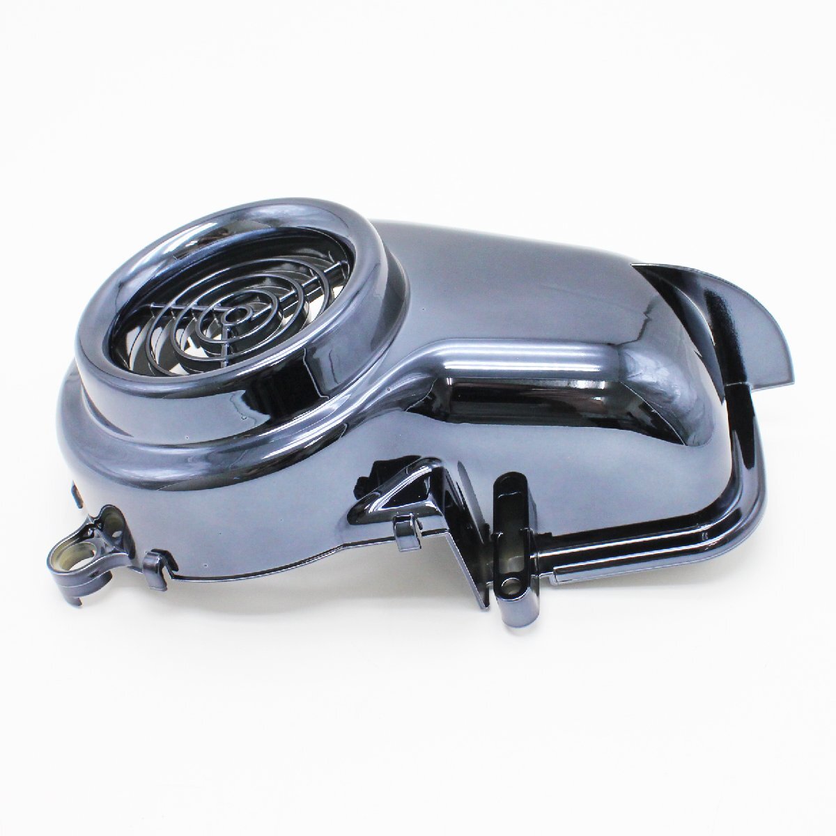 リモコンジョグZRエボ SA16J黒メッキ ファンカバー BJアプリオ VINOビーノSA10J SA11J SA24JエンジンカバーJOG ZRエボリューションの画像5