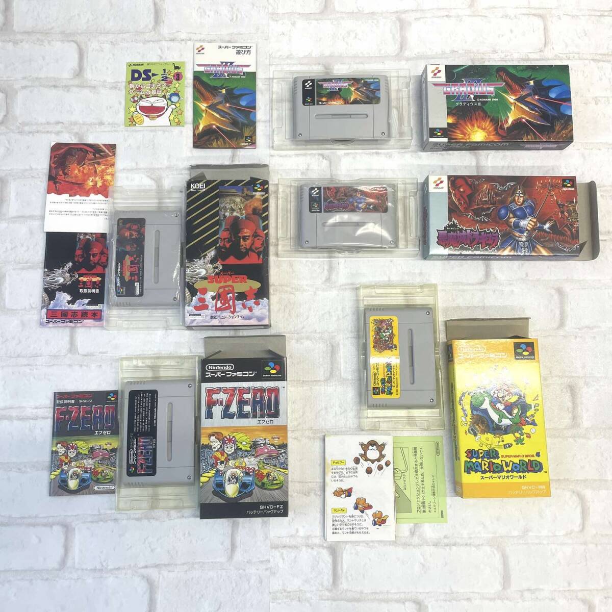 1円～/ジャンク】スーパーファミコン ソフト 9点 ビデオ 計10点