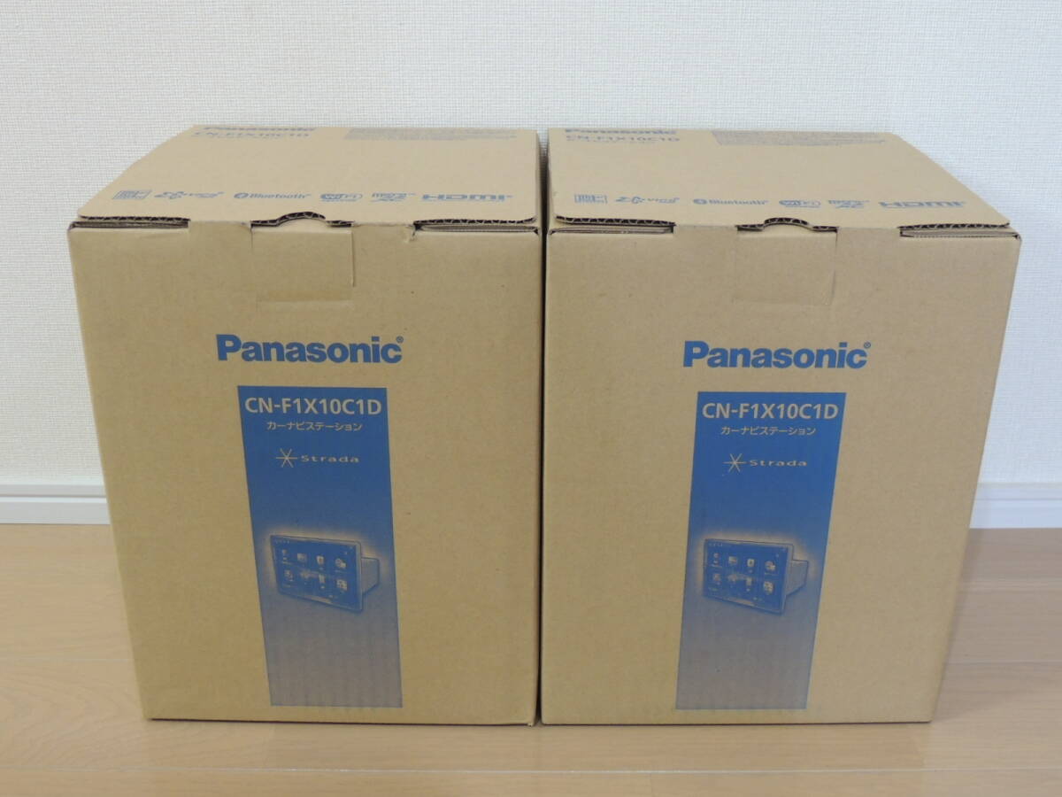 ２台セット 送料無料 最新 NEW 未使用新品 Panasonic パナソニック Strada ストラーダ CN-F1X10C1D 10V型大画面 カーナビ 有機EL