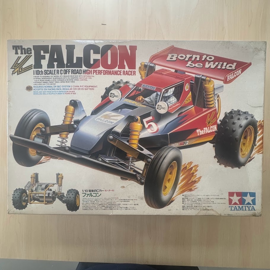 タミヤ 1/10 Falcon ラジコンカー 本体と箱付き ファルコン TAMIYA タミヤ 1/10 RC バギー「ファルコン」Falcon 本体