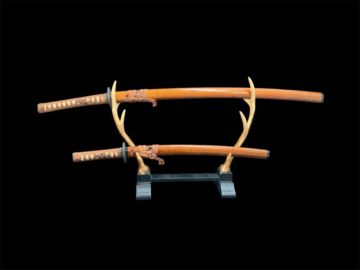 模造刀 日本刀 脇差 コレクション 刀 レプリカ 武具 大小 長期保管品 美品 模造刀 小太刀 脇差 刀 レプリカ 武具 侍 コレクション
