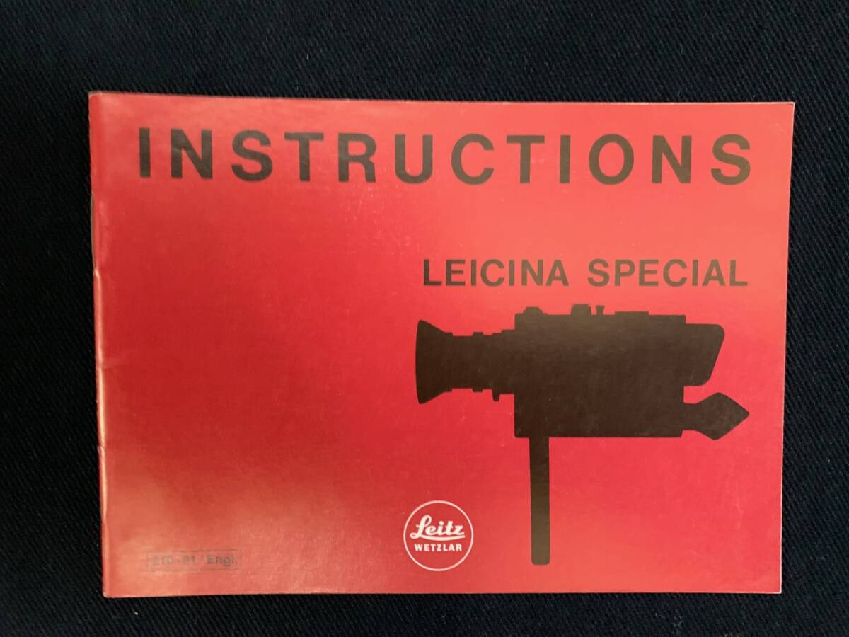 ライカ Leitz 1973年 LEICINA SPECIAL / 貴重なレア 取扱説明書 英語版 デッドストック商品 美品 _画像1