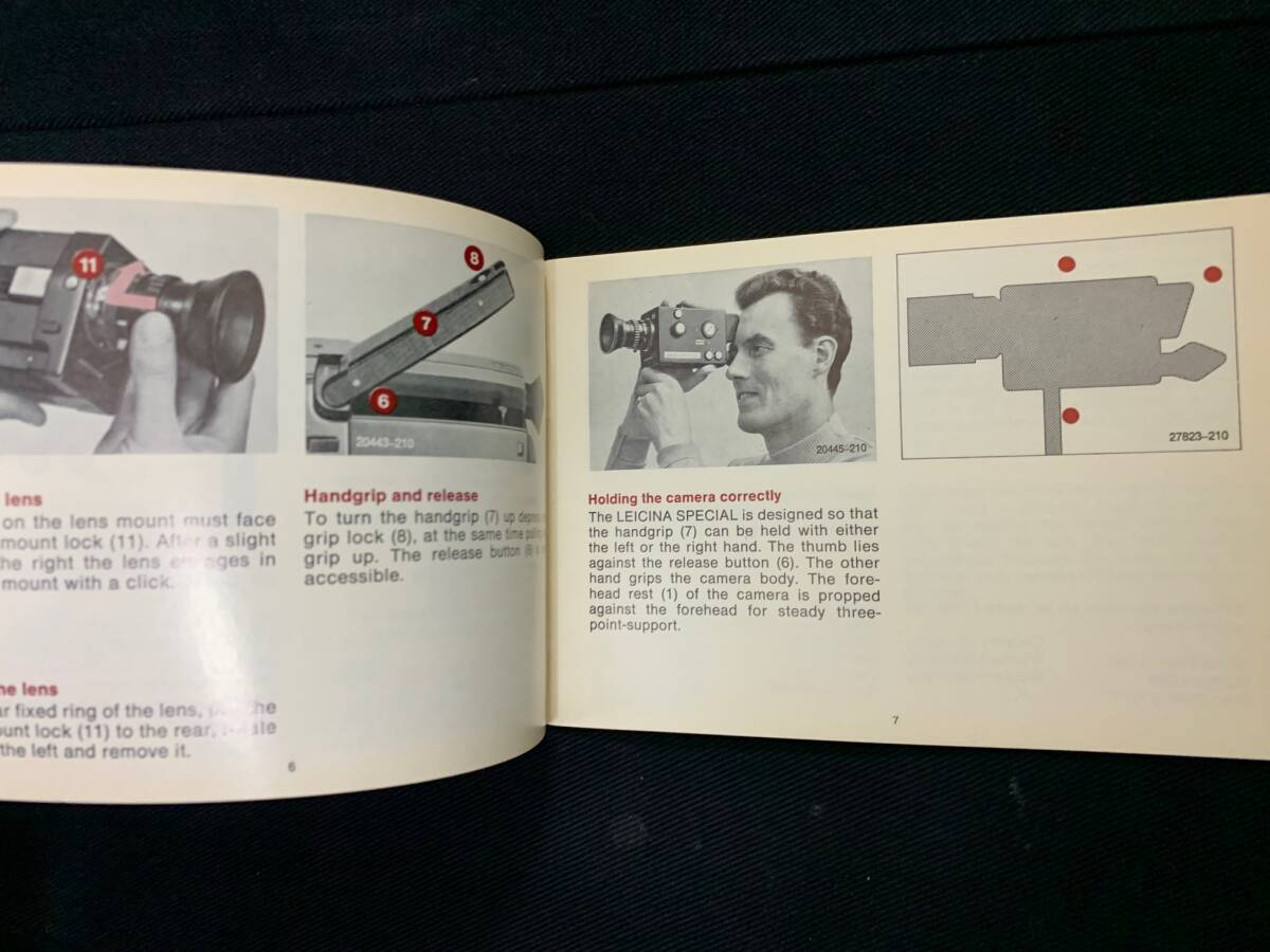 ライカ Leitz 1973年 LEICINA SPECIAL / 貴重なレア 取扱説明書 英語版 デッドストック商品 美品 _画像6