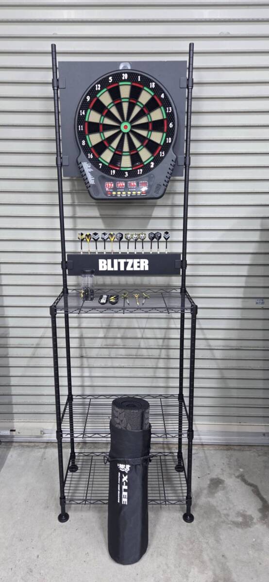 BLITZER ダーツボードスタンド 6705) BLITZER ブリッツァー ダーツスタンド X-LEE マット