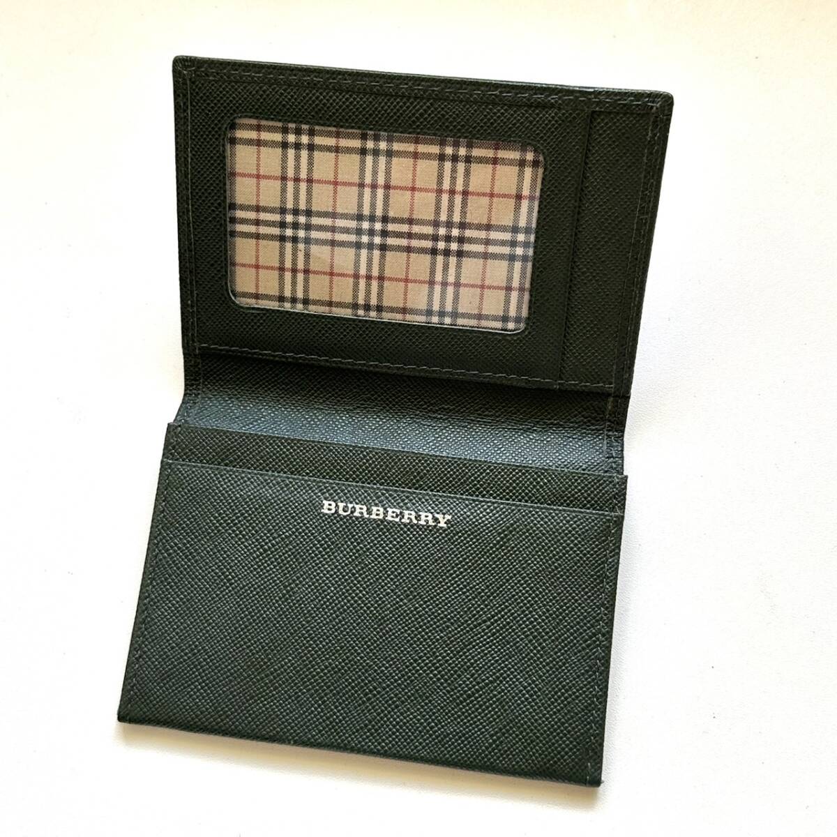 ★未使用級★BURBERRY バーバリー 名刺入れ マチ付き ノバチェック バーバリー BURBERRY 名刺入れ パスケース ノバチェック