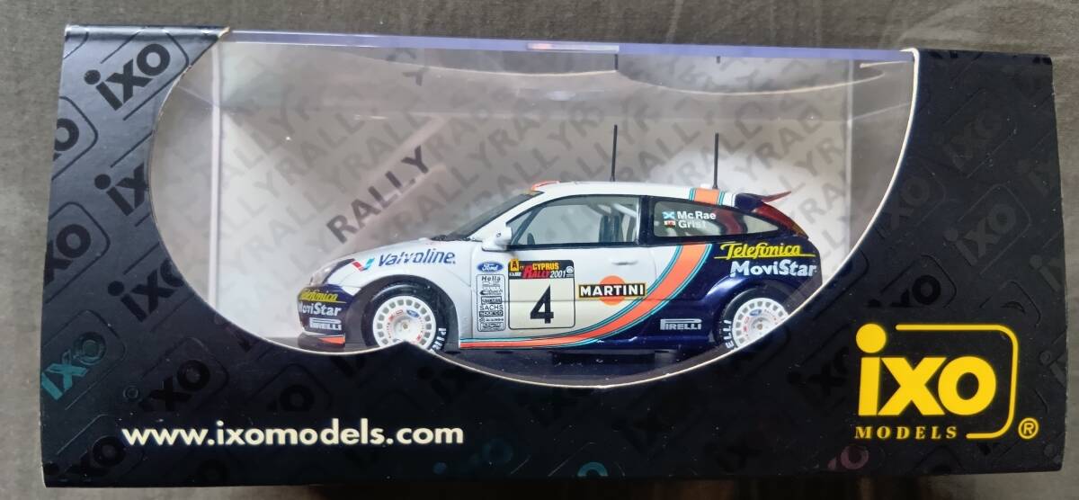 フォードフォーカスWRC・2001キプロスラリー優勝・C.マクレー・クリアケース付き_画像1