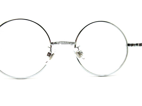  круг очки SUNGLASS for JAPANESE SILVER × CLEAR + очки кейс BLACK/ модные очки без линз Lloyd очки Classic retro Circle type frame Shape 