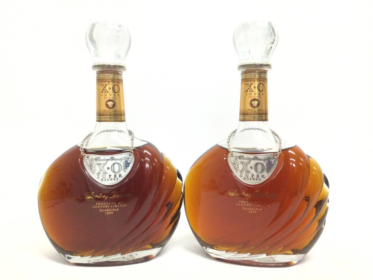 1円スタート ブランデー brandy サントリー XO スーパー デラックス 2本セット 700ml 40% 重量番号:4(K-1)