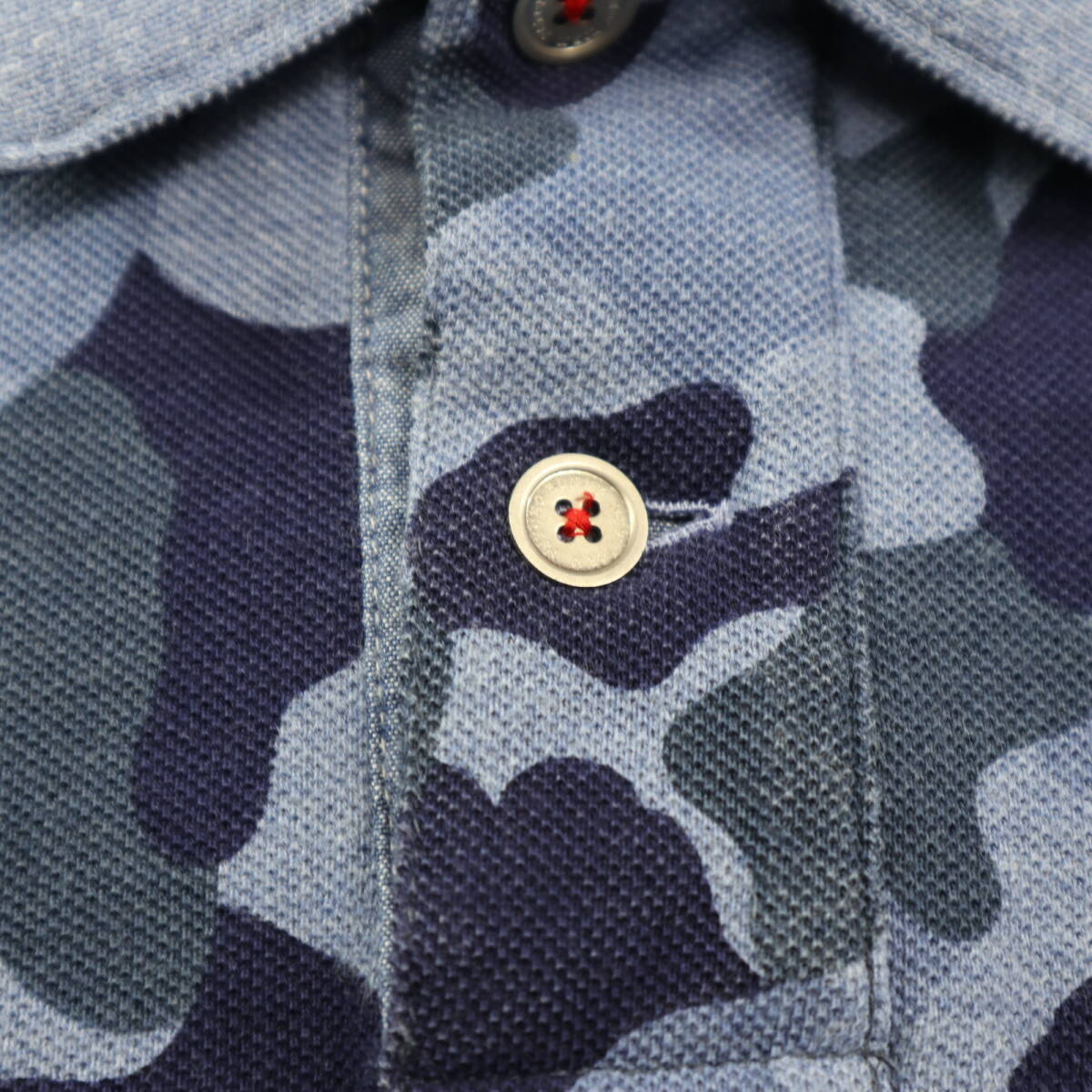 美品★Psycho Bunny サイコバニー カモフラージュ柄 半袖ポロシャツ/Mサイズ_画像7