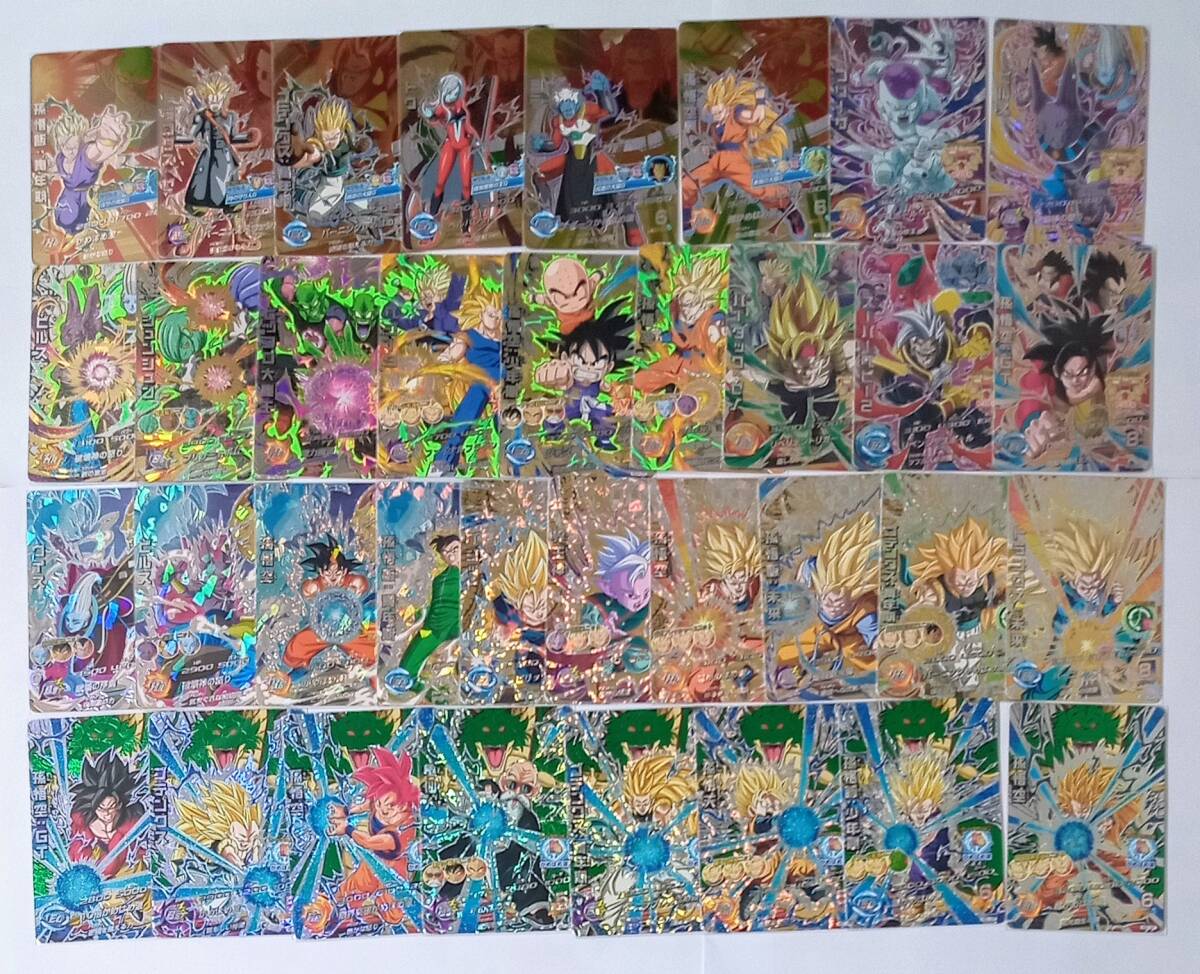 ドラゴンボールヒーローズ 傷あり旧弾SR16枚まとめ売り わりと状態良 □ドラゴンボールヒーローズ 旧弾 SEC・UR・CP 158種まとめ売り