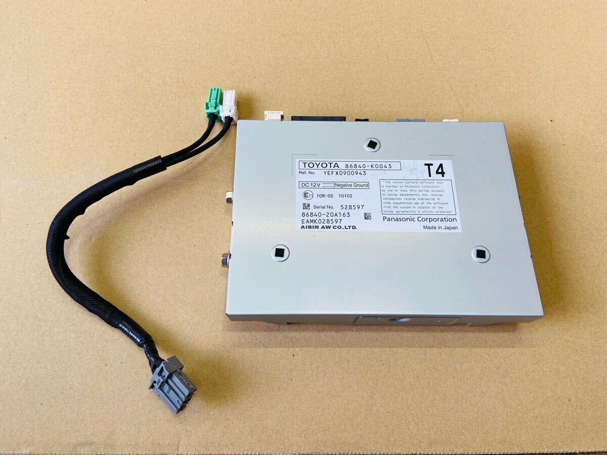 トヨタ純正 T-Connect Tコネクト ナビキット ディスプレイオーディオ アルファード ハリアー C-HR カローラ ヤリス 86840-K0043_画像1