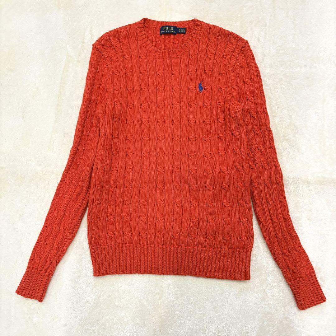 Polo Ralph Lauren ニット・セーター オレンジ 0401124G0062 極美品 POLO RALPH LAUREN ポロラルフローレン 定番大人気