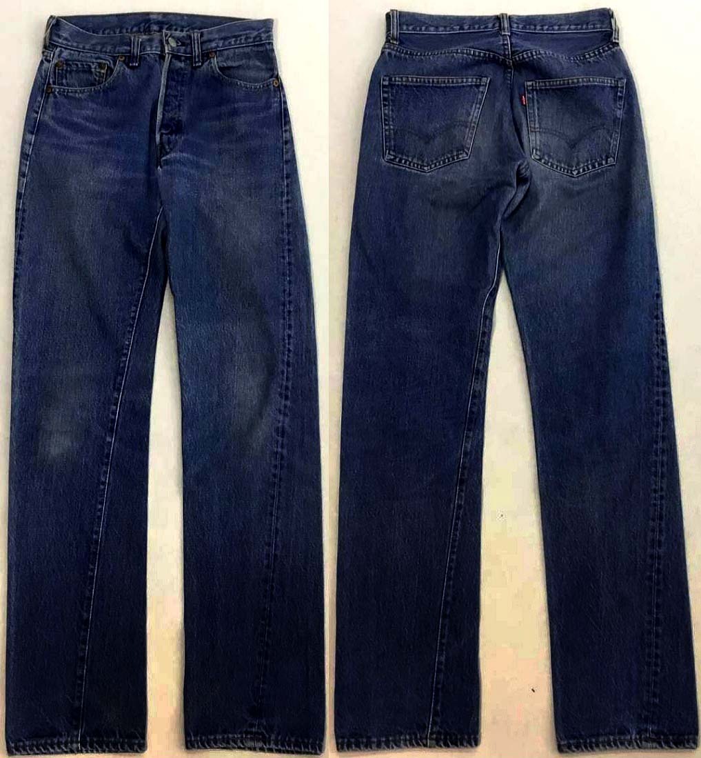 D438/LEVIS501　66後期～赤耳過渡期年代　脇割　ヴィンテージ 極上！ ボタン裏2刻印_画像3
