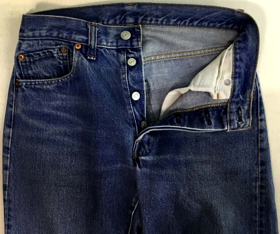 D438/LEVIS501　66後期～赤耳過渡期年代　脇割　ヴィンテージ 極上！ ボタン裏2刻印_画像1