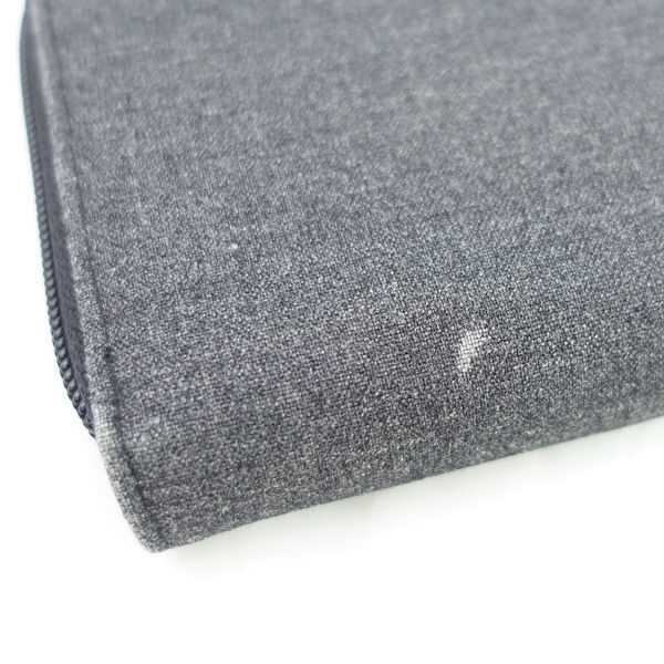 ■ プラダ ラウンドファスナー スポーツライン 二つ折り財布 キャンバス グレー (0990015047)_画像8