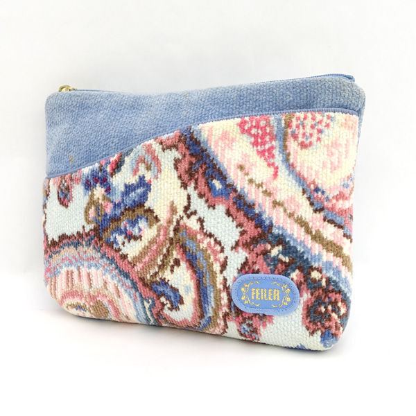 # Feiler сумка бардачок хлопок shu Neal тканый голубой розовый (0990015188)