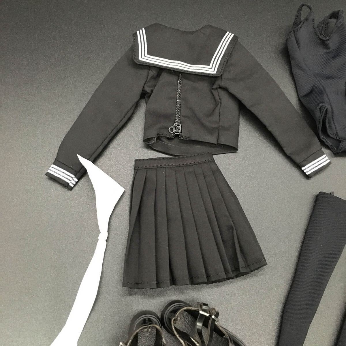 A33 1/6スケール 学生服 8点セット　女性素体専用 Phicen TBLeague JIAOU DOLL 女性素体対応_画像7