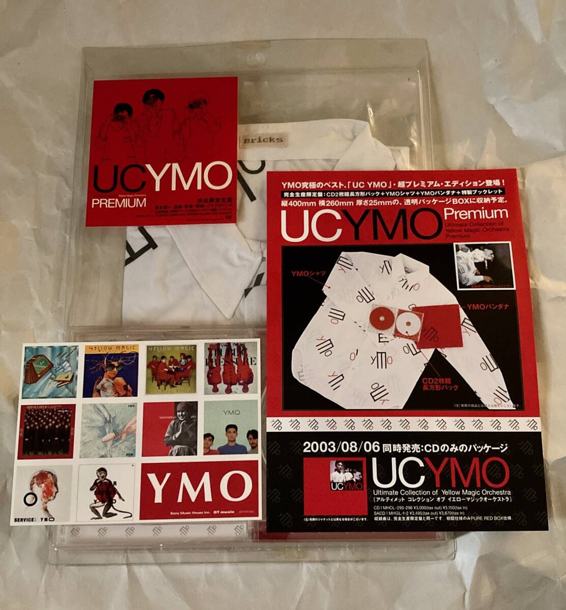 UC YMOプレミア完全限定版 シャツ、バンダナ UC YMOプレミア完全限定版シャツ＆バンダナ
