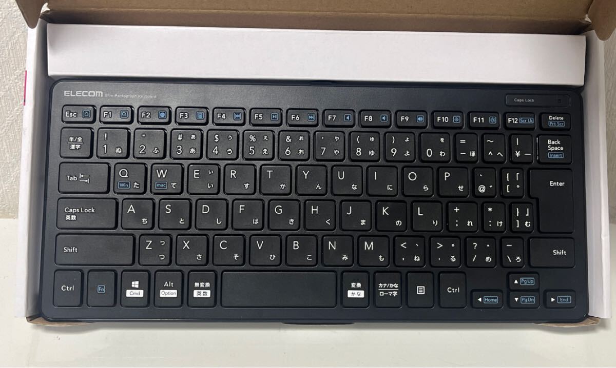 707i1107 エレコム キーボード 有線 パンタグラフ ミニキーボード ブラック TK-FCP096BK_画像3