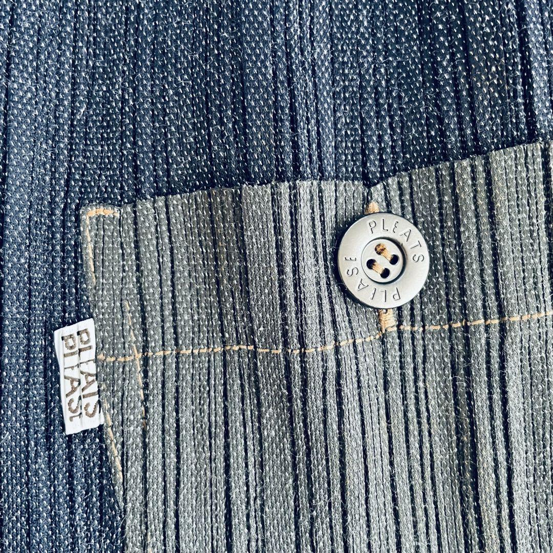 イッセイミヤケ デニム巻きスカート 未使用級】PLEATS PLEASE ISSEY MIYAKE プリーツプリーズ