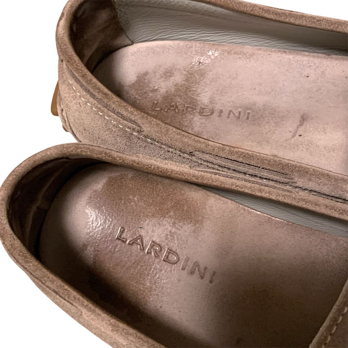 送料込！難あり★LARDINI ラルディーニ★スウェードスリッポンドライビングシューズUK9/EU43★イタリア製★ジャンク品★_画像4