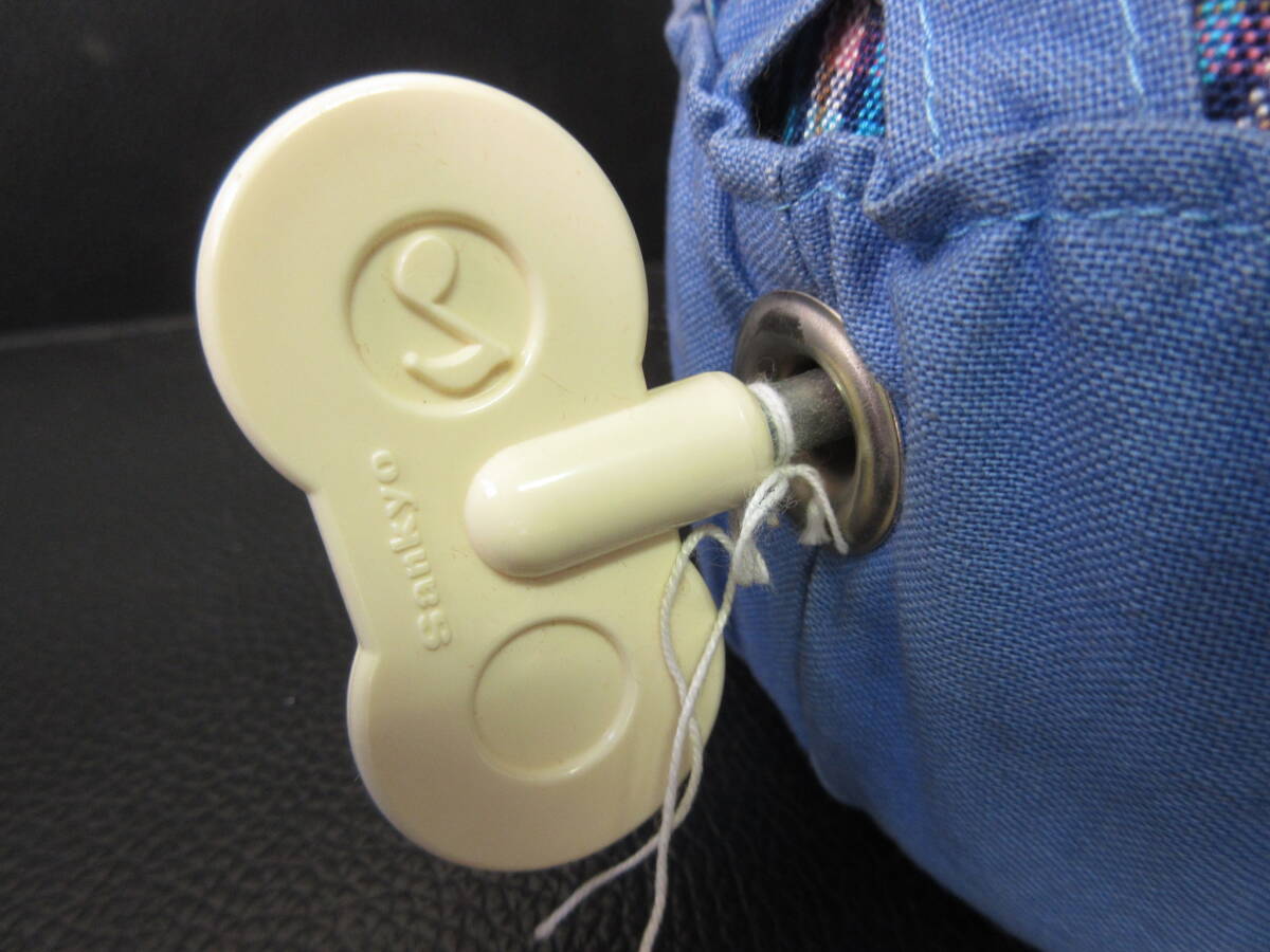 { игрушка } подлинная вещь [Sankyo колеблющийся мужчина музыкальная шкатулка искривление глаз неизвестен . кукла ] работа OK высота : примерно 22cm ранг Showa Retro * Vintage кукла игрушка 