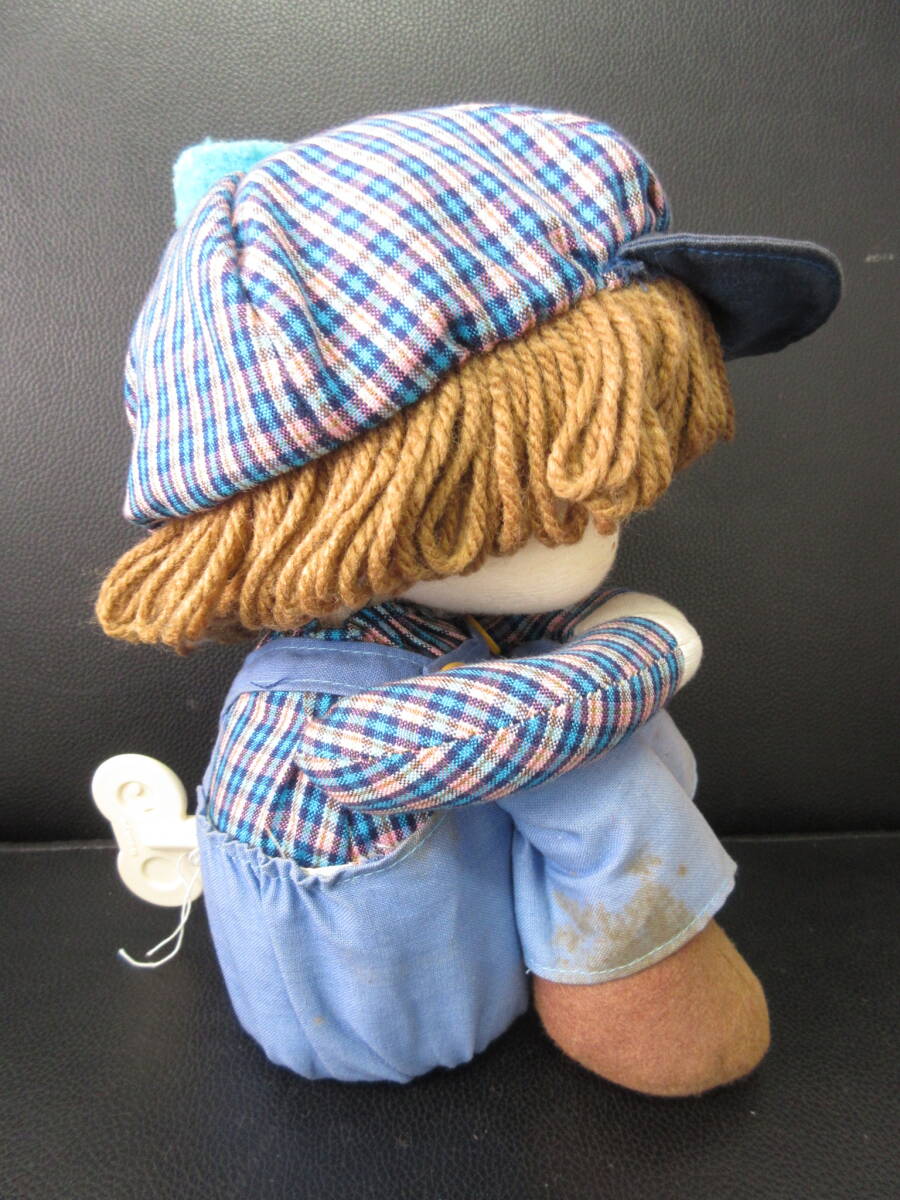 { игрушка } подлинная вещь [Sankyo колеблющийся мужчина музыкальная шкатулка искривление глаз неизвестен . кукла ] работа OK высота : примерно 22cm ранг Showa Retro * Vintage кукла игрушка 