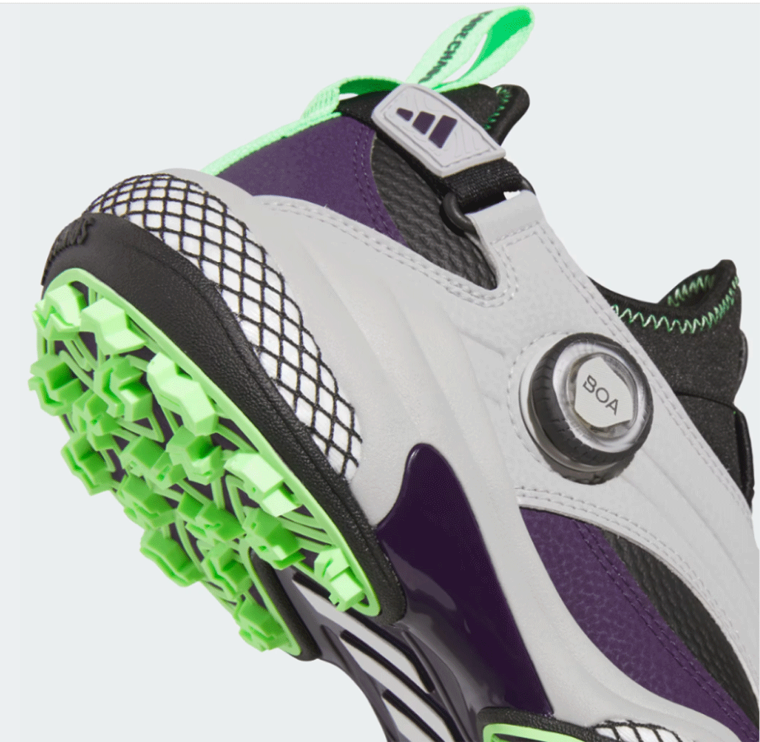  новый товар # Adidas #2025.7# код Chaos -25- mid cut - боа - шиповки отсутствует #JQ7717# черный | Grace Lee | Aurora слива #25.5CM#