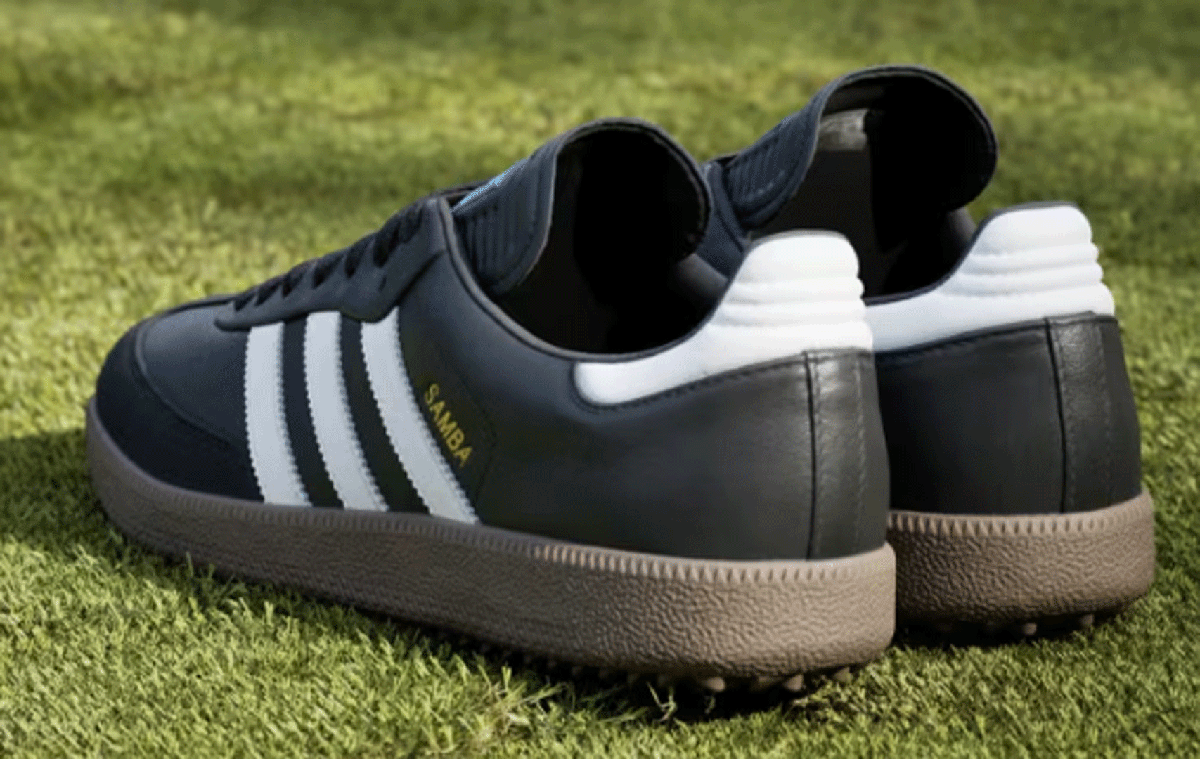新品■アディダス■2025.2■サンバ ゴルフ フルグレイン レザー スパイクレス■JH6150■CORE BLACK/CLOUD WHITE/GUM■26.5CM■正規品の画像4
