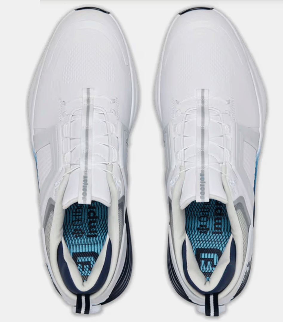 новый товар #2025.3# foot Joy # гипер- Flex карбоновый боа шиповки ##55475# белый | темно-синий #28.5CM#WIDE:EEE# стандартный товар