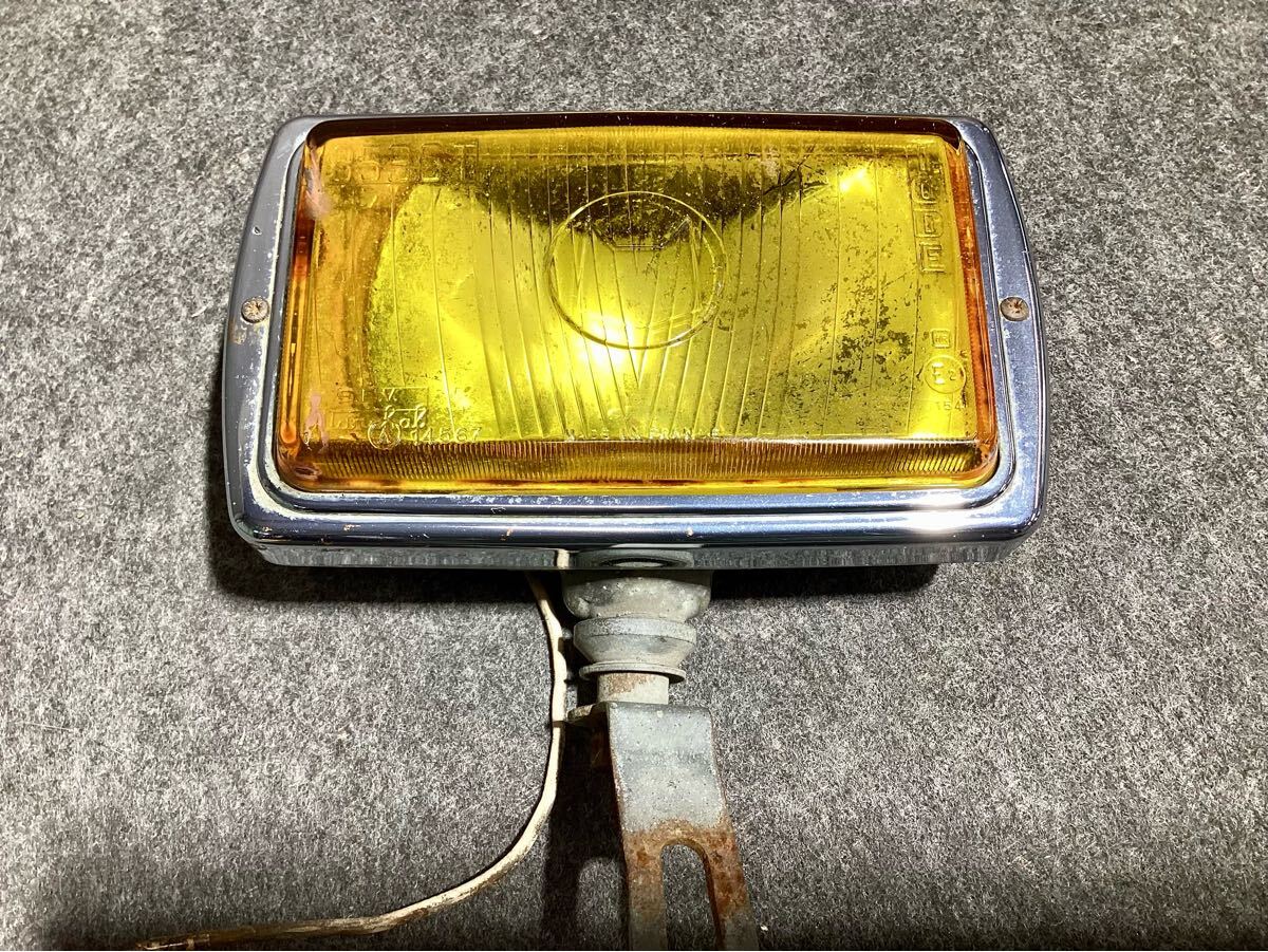 当時物/MARCHAL 859GT 角型  マーシャルフォグランプ マーシャルライト 859GT イエロー 角目 フォグランプ 当時物