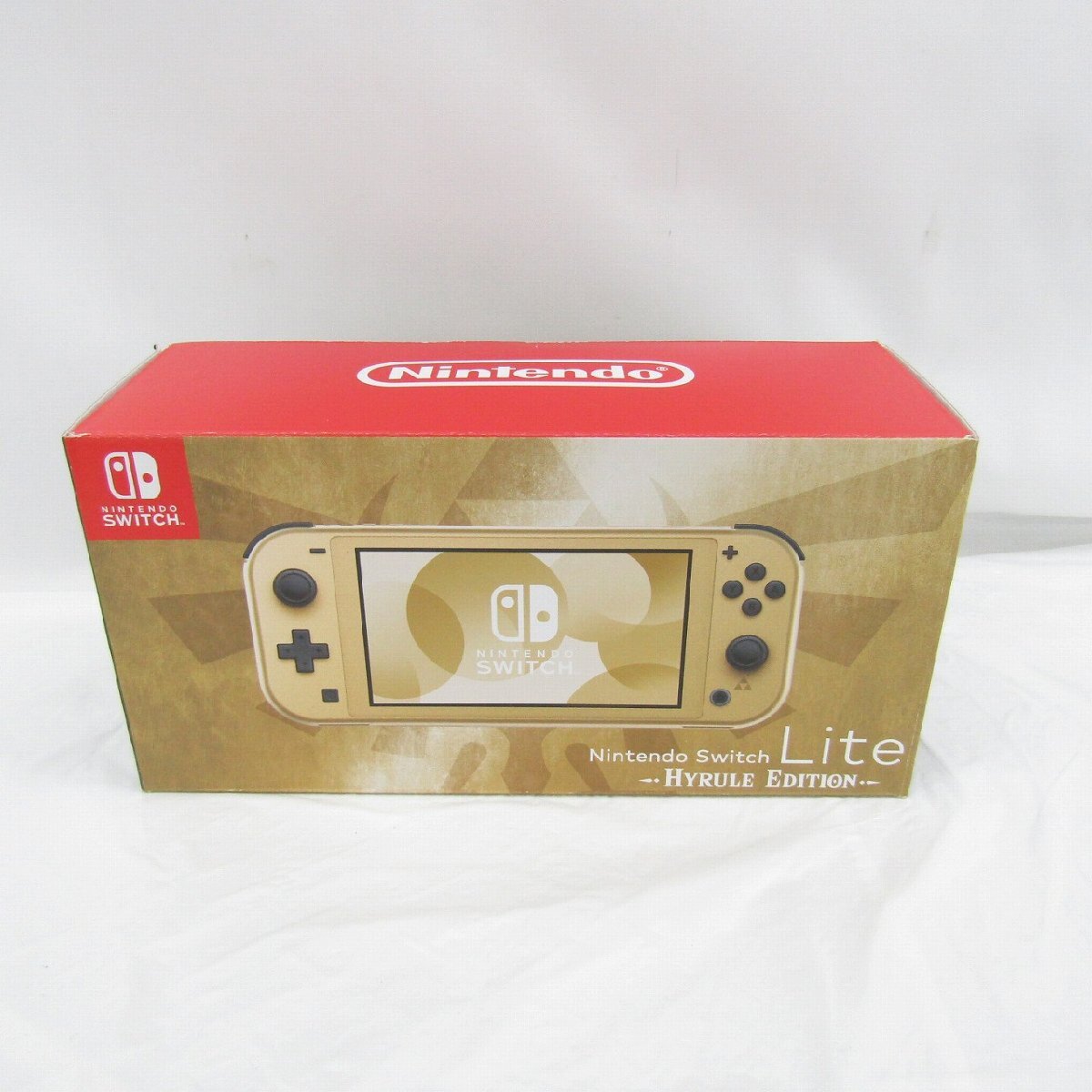 【未使用品】任天堂 NINTENDO SWITCH Lite ニンテンドースイッチ ライト ハイラルエディション HDH-S-DAZAA ※箱ダメージ有 11892396 0720