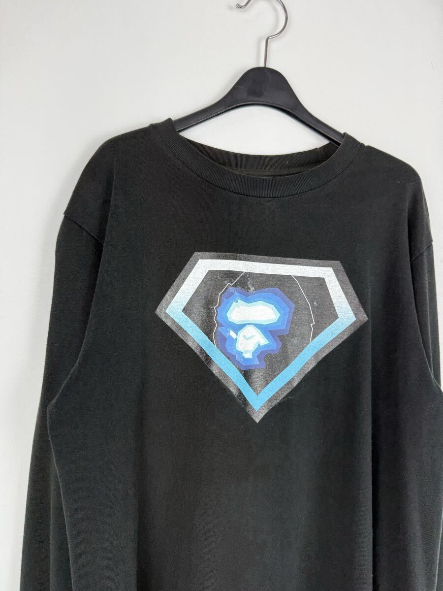 A BATHING APE 90's ARCHIVESuperman Logo L/S T-SHIRT_画像3