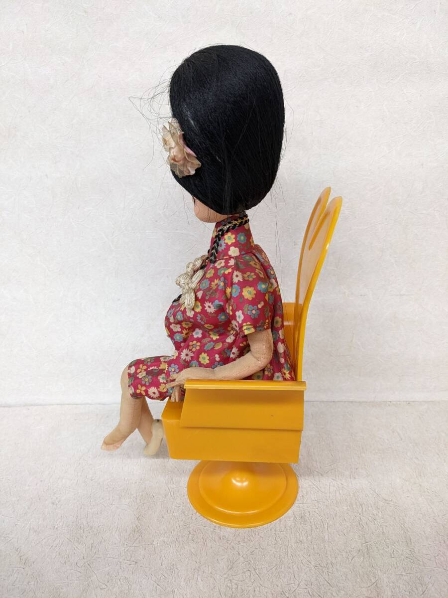 gg541#[ товар с некоторыми замечаниями ] Showa Retro TOKYO SENPO/ Tokyo sempo вращение кукла 2 body комплект девочка кимоно музыкальная шкатулка имеется /100