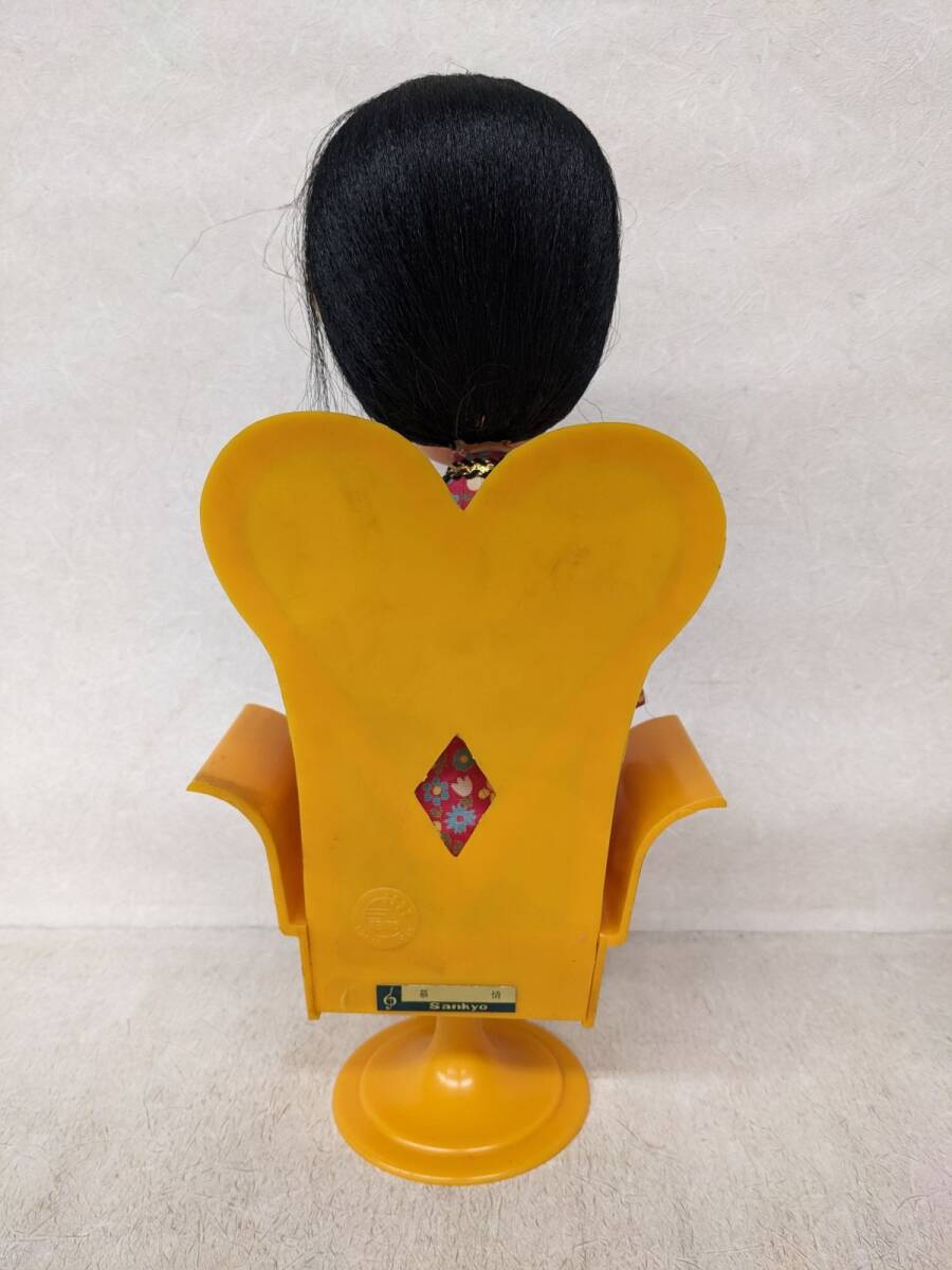 gg541#[ товар с некоторыми замечаниями ] Showa Retro TOKYO SENPO/ Tokyo sempo вращение кукла 2 body комплект девочка кимоно музыкальная шкатулка имеется /100