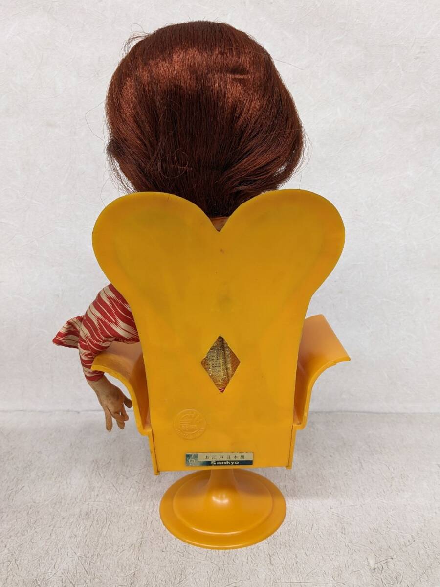 gg541#[ товар с некоторыми замечаниями ] Showa Retro TOKYO SENPO/ Tokyo sempo вращение кукла 2 body комплект девочка кимоно музыкальная шкатулка имеется /100