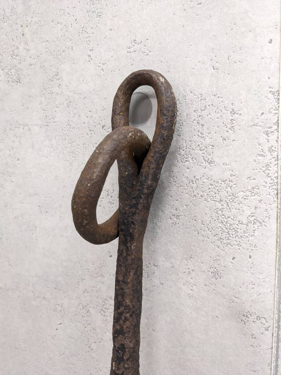 gg733■船の錨 いかり 鉛 鉄制 アンティーク アイアン アンカー マリンコレクター 船道具 重さ約6㎏/160