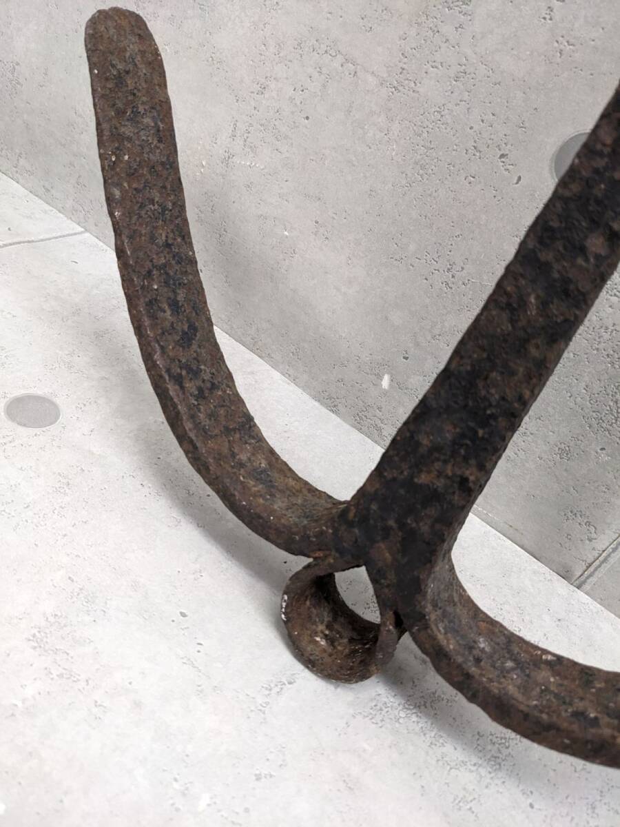 gg733■船の錨 いかり 鉛 鉄制 アンティーク アイアン アンカー マリンコレクター 船道具 重さ約6㎏/160