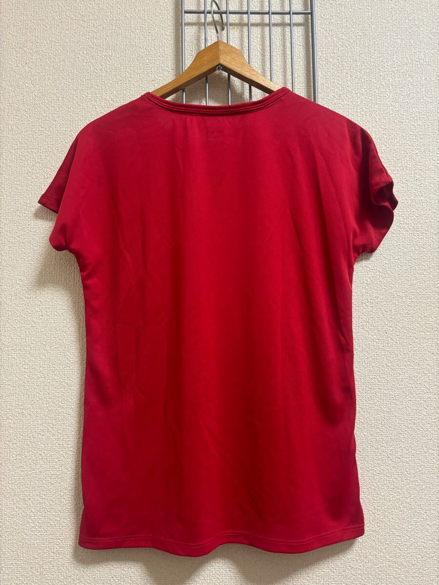  новый товар ( с биркой )[FILA] filler спорт одежда короткий рукав женский красный M 0250704-1380