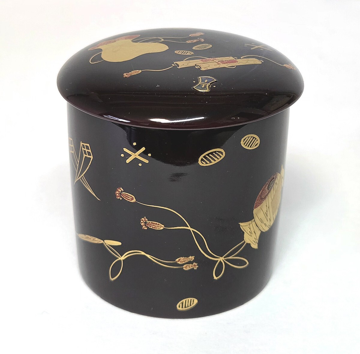 金輪寺 棗　宝尽くし　松峰 造　共箱・紙箱　 蒔絵 茶道具 茶器　★岡山発送★(広島発送品同梱不可)_画像2