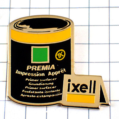  значок * краска. жестяная банка машина сопутствующие товары * Франция ограничение булавка z* редкость . Vintage было использовано булавка bachi