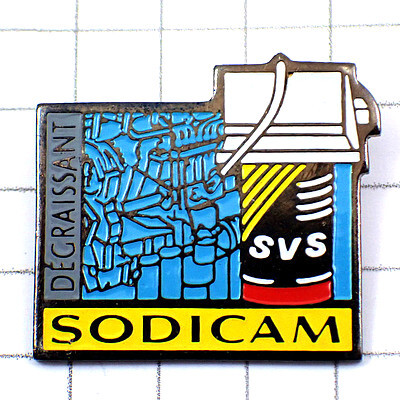  значок * машина машина сопутствующие товары спрей жестяная банка * Франция ограничение булавка z* редкость . Vintage было использовано булавка bachi