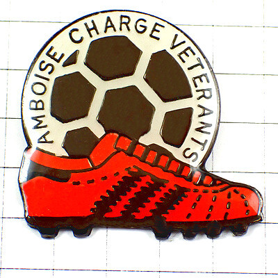 ピンバッジ?スパイク赤い靴サッカーシューズ球ボール◆フランス限定ピンズ◆レアなヴィンテージものピンバッチ