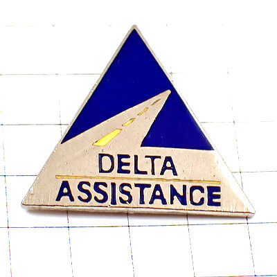  значок *.. дорога голубой треугольник серебряный серебряный цвет * Франция ограничение булавка z* редкость . Vintage было использовано булавка bachi